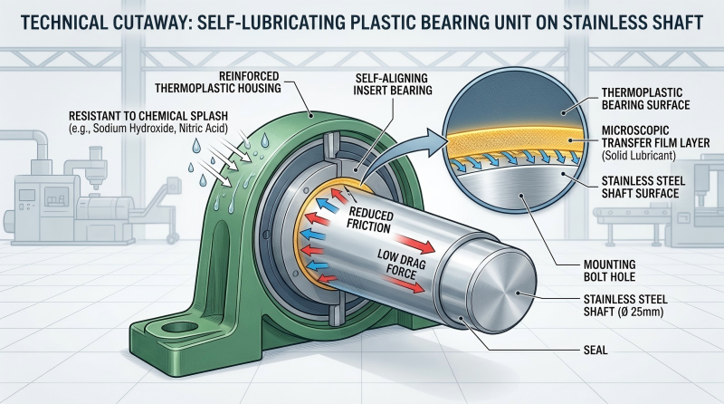 The Science of Self-Lubrication: Why Plastic Bearing Units Outlast Metal in Chemical Plants